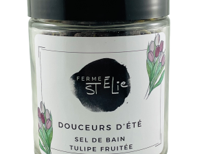 Sel de bain tulipes