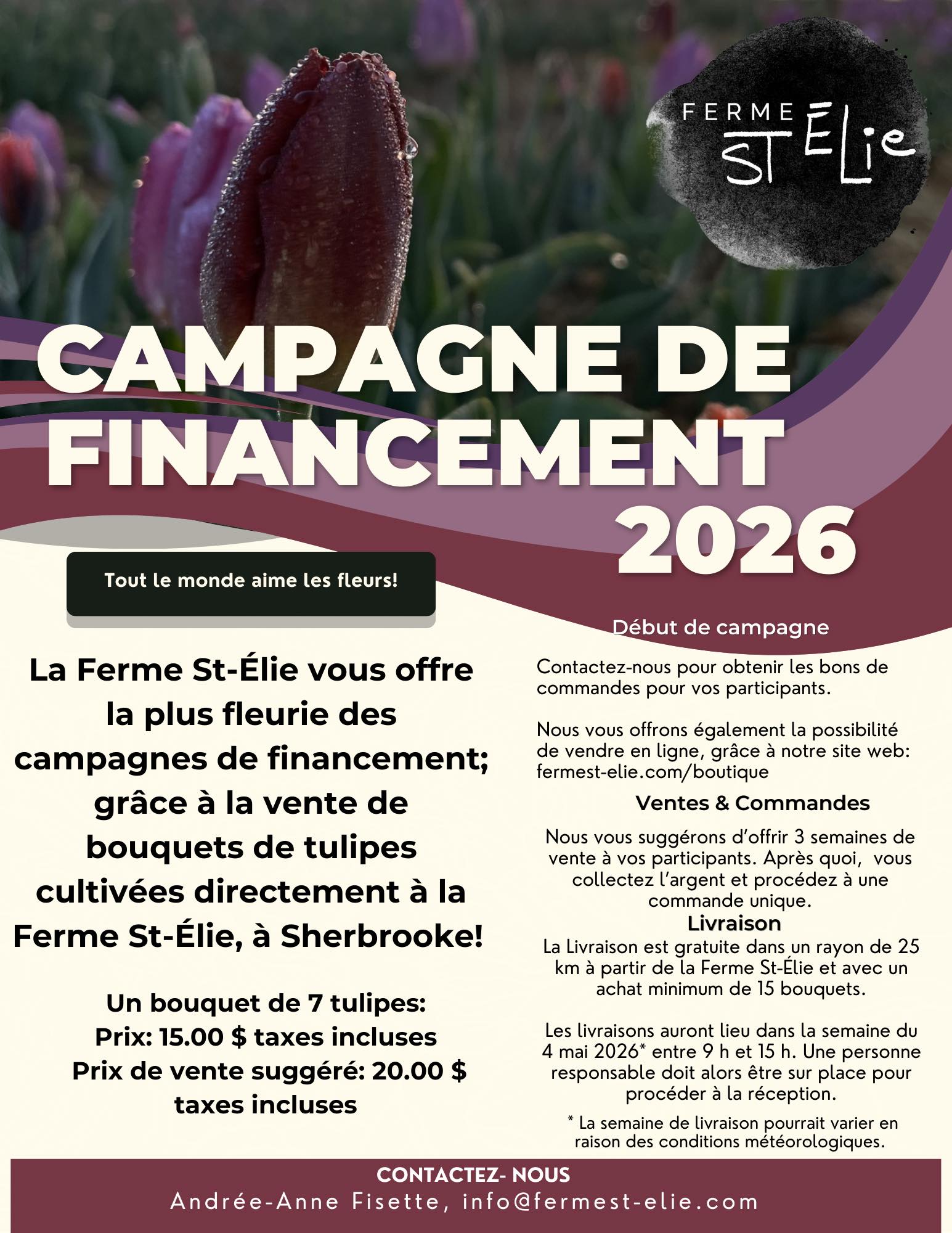 Le printemps s&rsquo;organise à la Ferme St-Élie