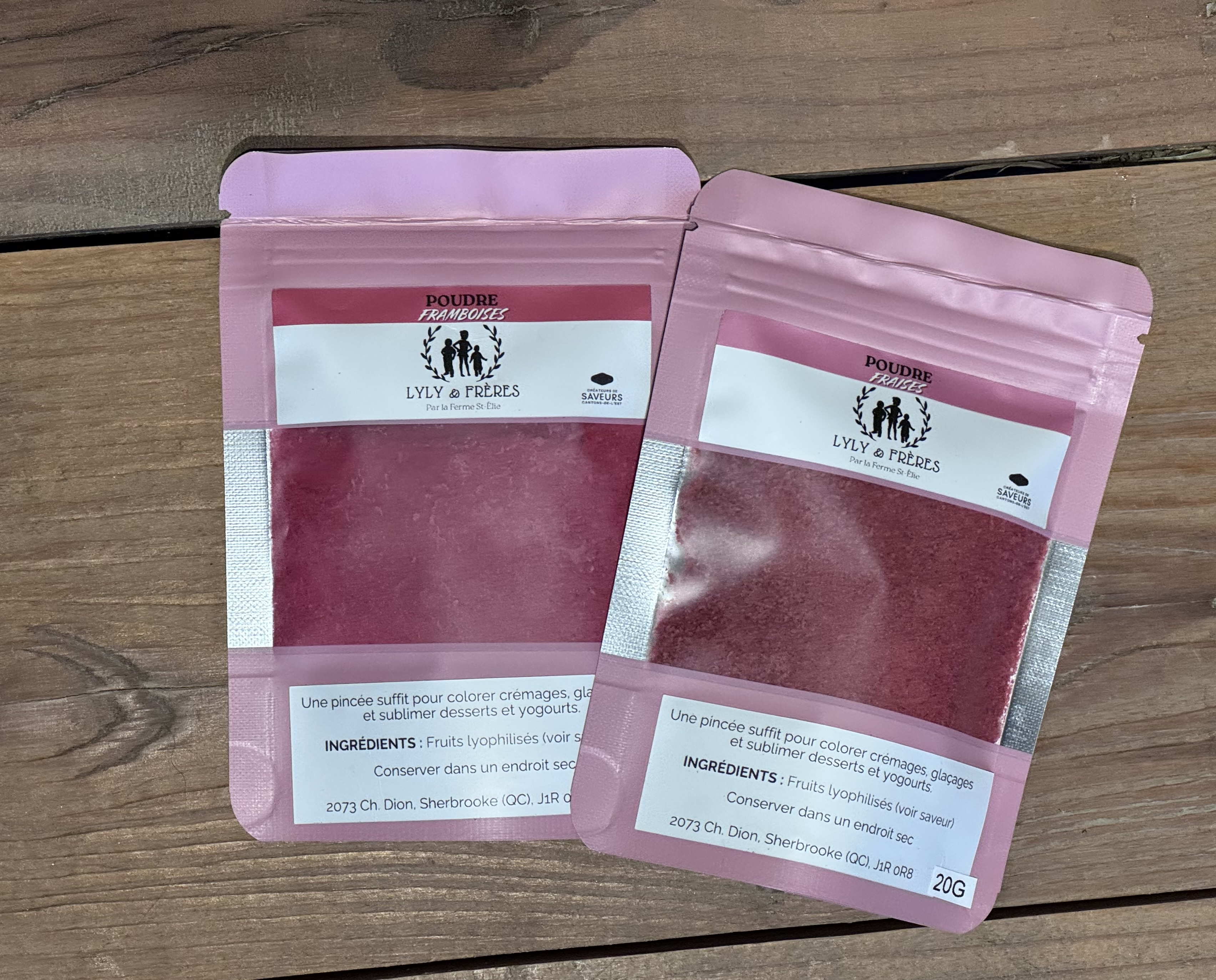 Poudre de fruits lyophilisés